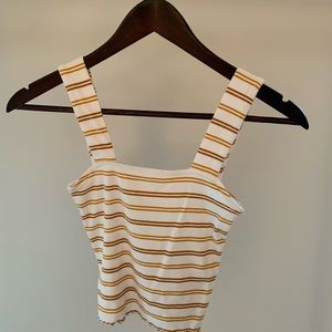 Pacsun tank top with yellow stripes